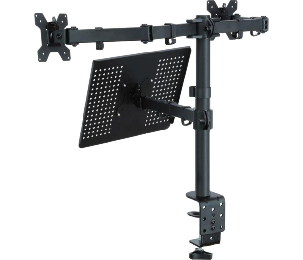 MULTIOFFICE UCHWYT DO MONITORA ART. BIURKOWY DO 2 MONITORÓW LED/LCD 13-27" + notebooka L-25 - 1075748 - zdjęcie 6